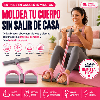 Bandas de Resistencia con Pedal - Ejercítate de manera segura sin dañar tu espalda