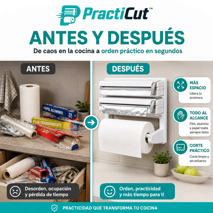 PractiCut™ – Dispensador 3 en 1