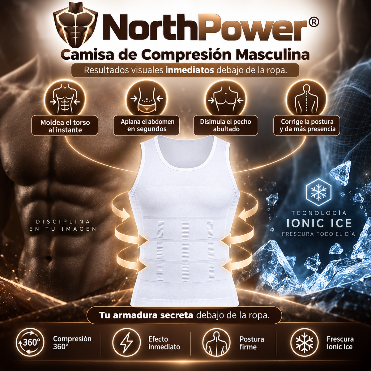 NorthPower™ - Moldeador de Torso y Corrector de Postura