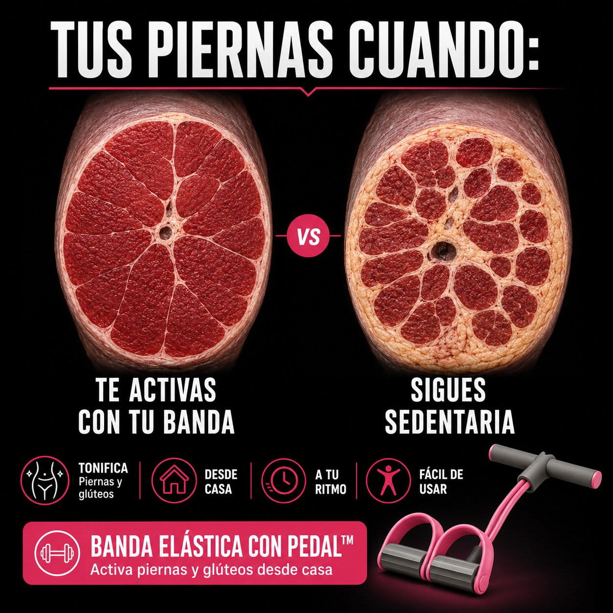 Bandas de Resistencia con Pedal - Ejercítate de manera segura sin dañar tu espalda
