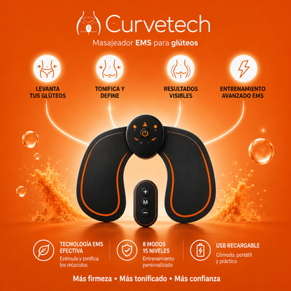 CurveTech™ - Dispositivo de Tonificación y Elevación Glútea con Tecnología EMS