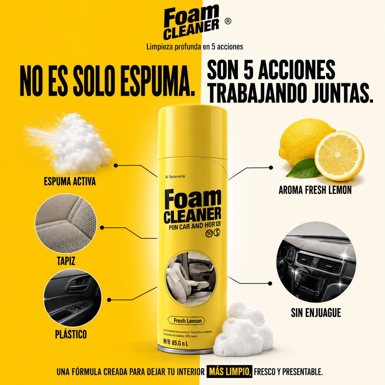 2x1 Foam Cleaner™ - Eliminador de Manchas Rebeldes