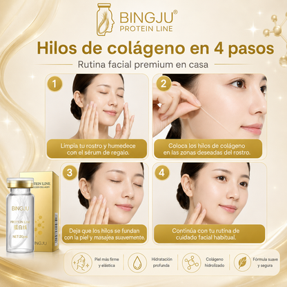 Hilos de Colágeno Absorbibles Bingju - Rejuvenece tu rostro en casa sin usar una sola aguja.