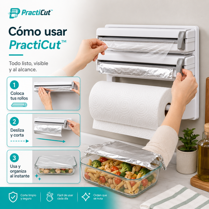 PractiCut™ – Dispensador 3 en 1